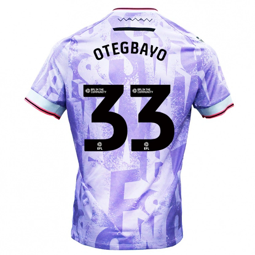 Danxen Criança Camisola Gabriel Otegbayo #33 Lilás Branco Alternativa 2025/26 Camisa