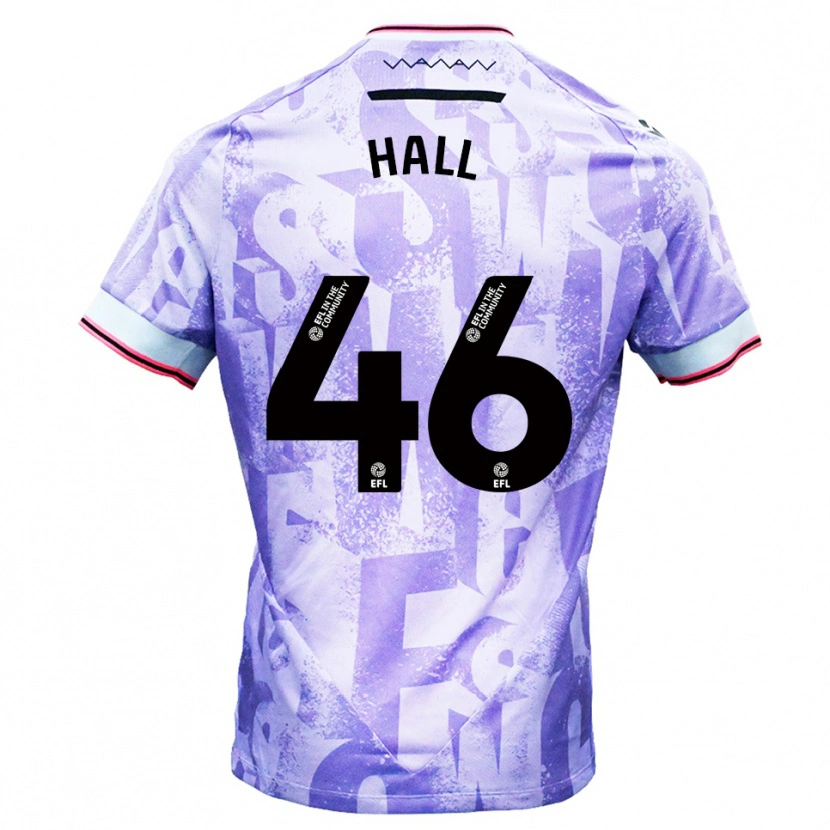 Danxen Criança Camisola Jack Hall #46 Lilás Branco Alternativa 2025/26 Camisa