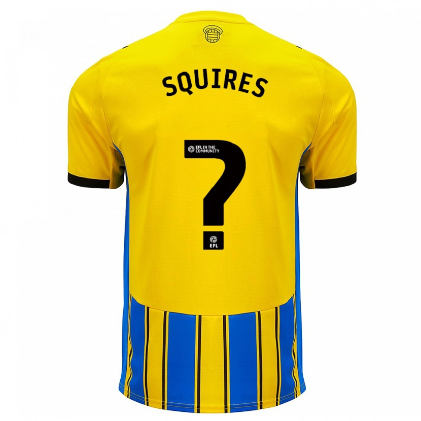 Danxen Criança Camisola Joshua Squires #0 Azul Amarelo Alternativa 2025/26 Camisa