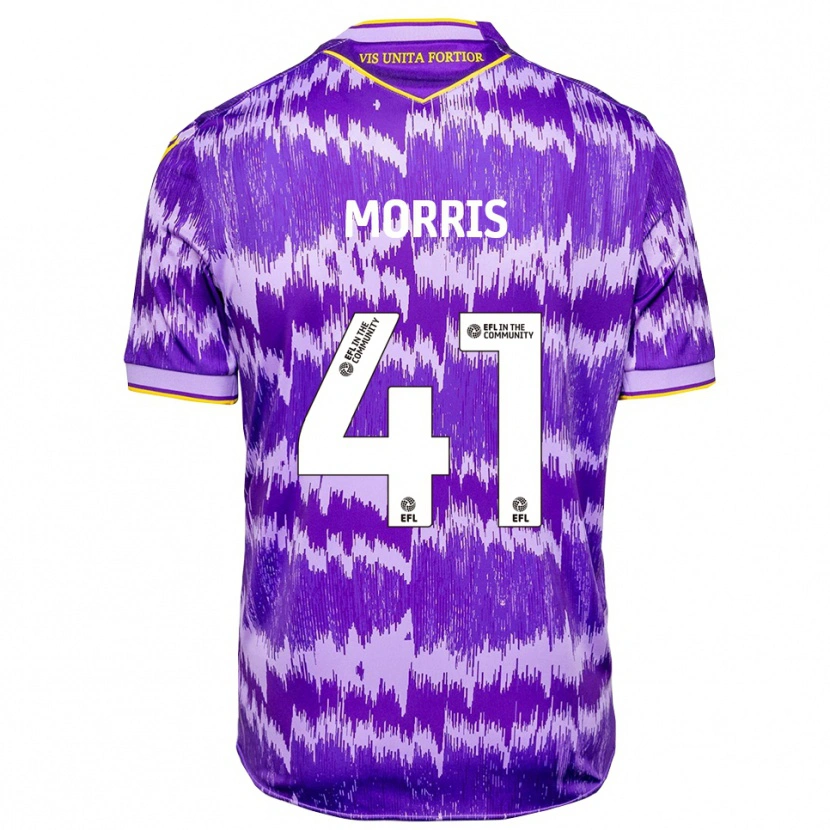 Danxen Criança Camisola Scott Morris #41 Roxo Amarelo Alternativa 2025/26 Camisa