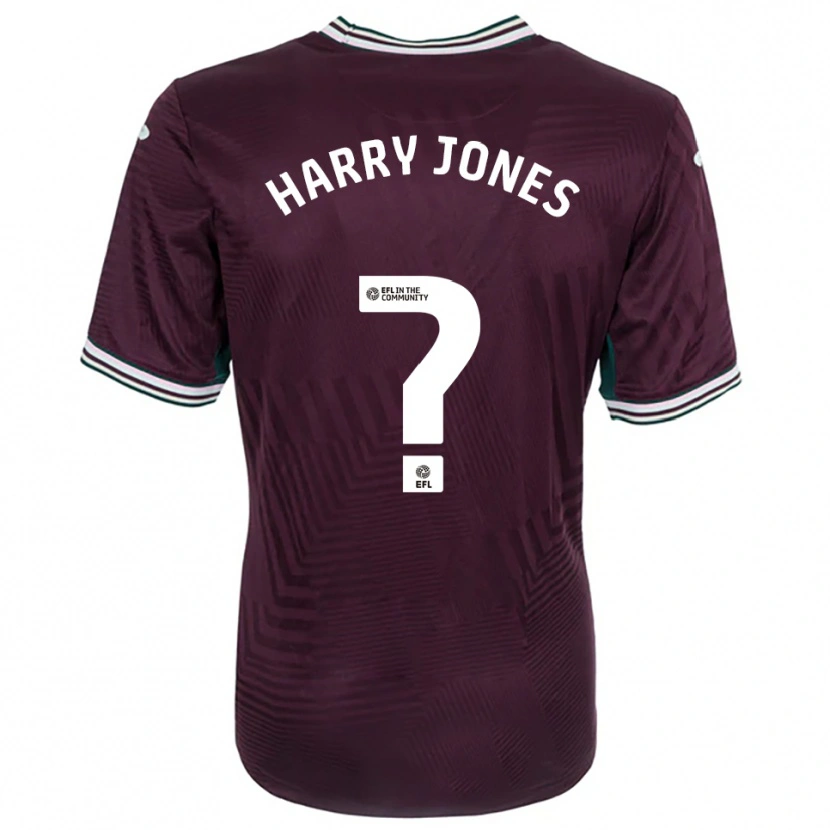 Danxen Criança Camisola Harry Jones #0 Ferrugem Vermelho Branco Alternativa 2025/26 Camisa
