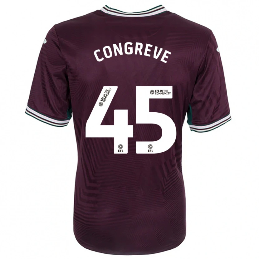 Danxen Criança Camisola Cameron Congreve #45 Ferrugem Vermelho Branco Alternativa 2025/26 Camisa