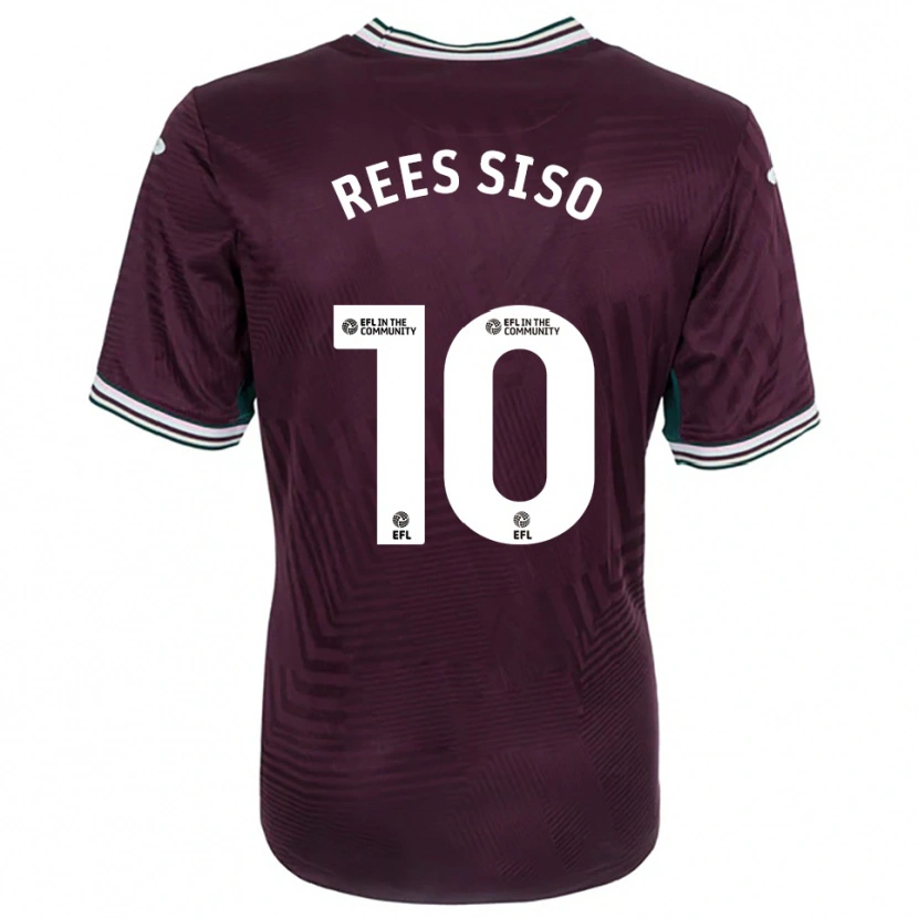 Danxen Criança Camisola Ramon Rees-Siso #10 Ferrugem Vermelho Branco Alternativa 2025/26 Camisa