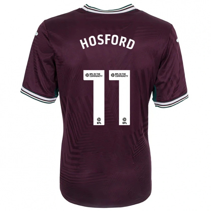 Danxen Criança Camisola Katy Hosford #11 Ferrugem Vermelho Branco Alternativa 2025/26 Camisa