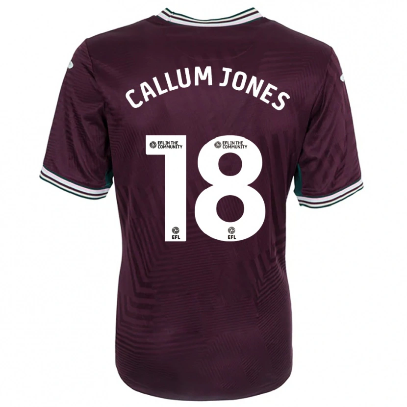Danxen Criança Camisola Callum Jones #18 Ferrugem Vermelho Branco Alternativa 2025/26 Camisa