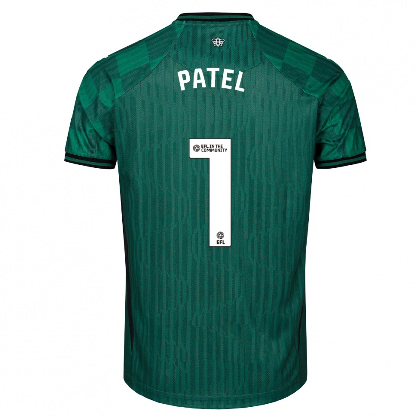 Danxen Criança Camisola Safia Middleton-Patel #1 Verde Preto Alternativa 2025/26 Camisa