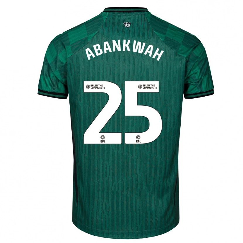 Danxen Criança Camisola James Abankwah #25 Verde Preto Alternativa 2025/26 Camisa