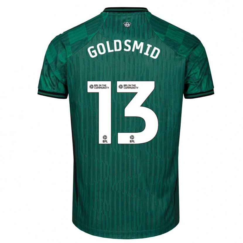 Danxen Criança Camisola Jacqui Goldsmid #13 Verde Preto Alternativa 2025/26 Camisa