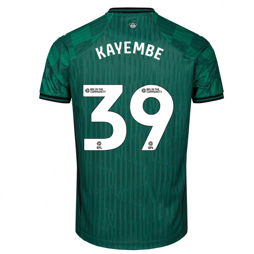 Danxen Criança Camisola Edo Kayembe #39 Verde Preto Alternativa 2025/26 Camisa