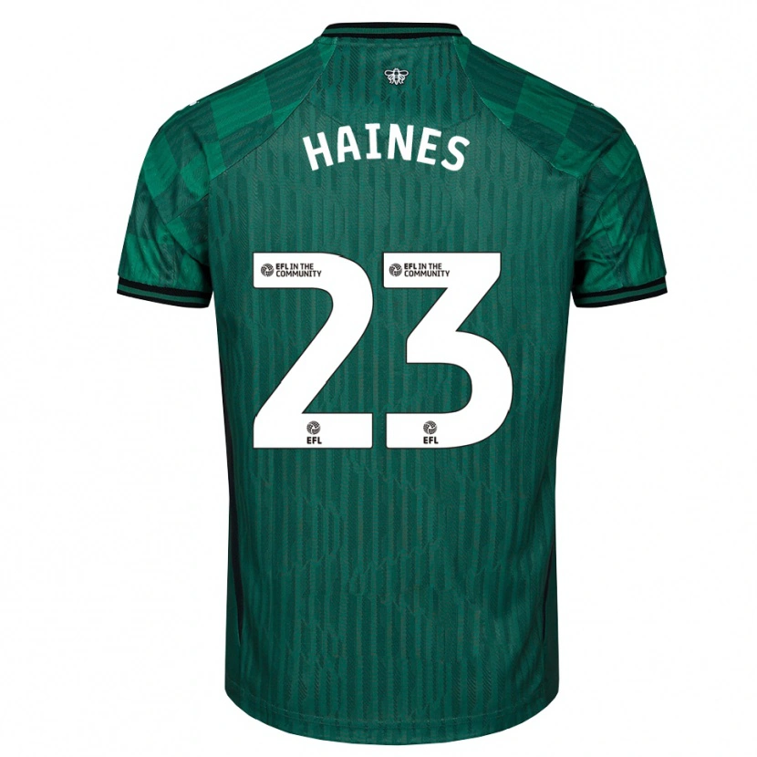 Danxen Criança Camisola Coral-Jade Haines #23 Verde Preto Alternativa 2025/26 Camisa