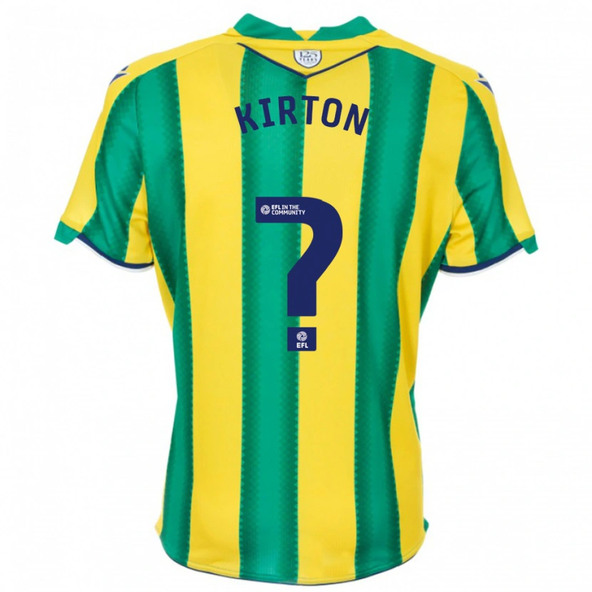 Danxen Criança Camisola Archie Kirton #0 Amarelo Verde Alternativa 2025/26 Camisa