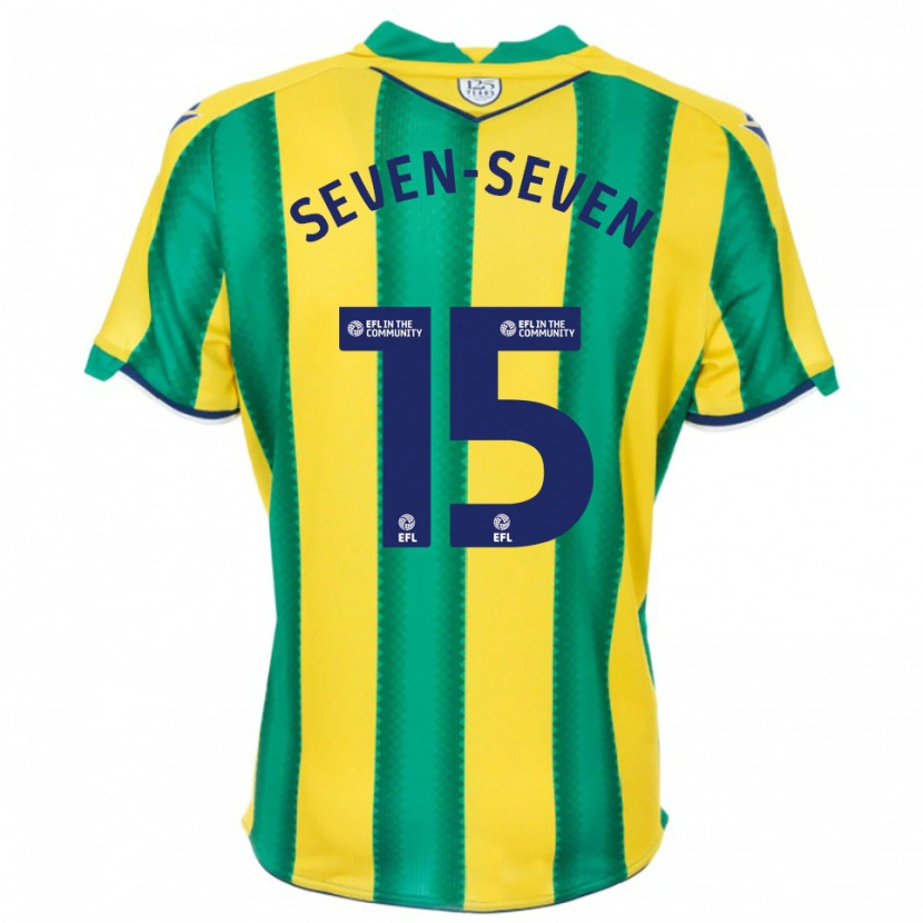 Danxen Criança Camisola Justin Seven-Seven #15 Amarelo Verde Alternativa 2025/26 Camisa