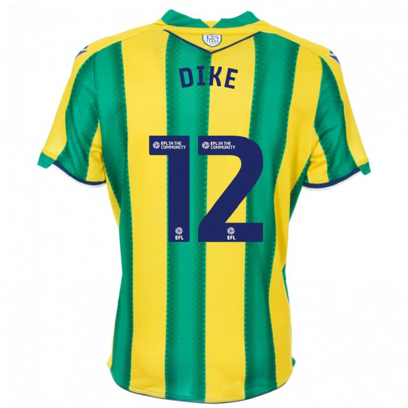 Danxen Criança Camisola Daryl Dike #12 Amarelo Verde Alternativa 2025/26 Camisa