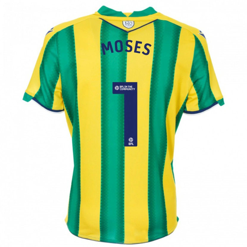 Danxen Criança Camisola Maxwell Moses #1 Amarelo Verde Alternativa 2025/26 Camisa