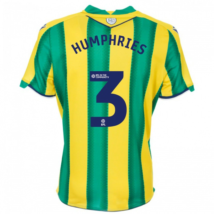 Danxen Criança Camisola Evan Humphries #3 Amarelo Verde Alternativa 2025/26 Camisa