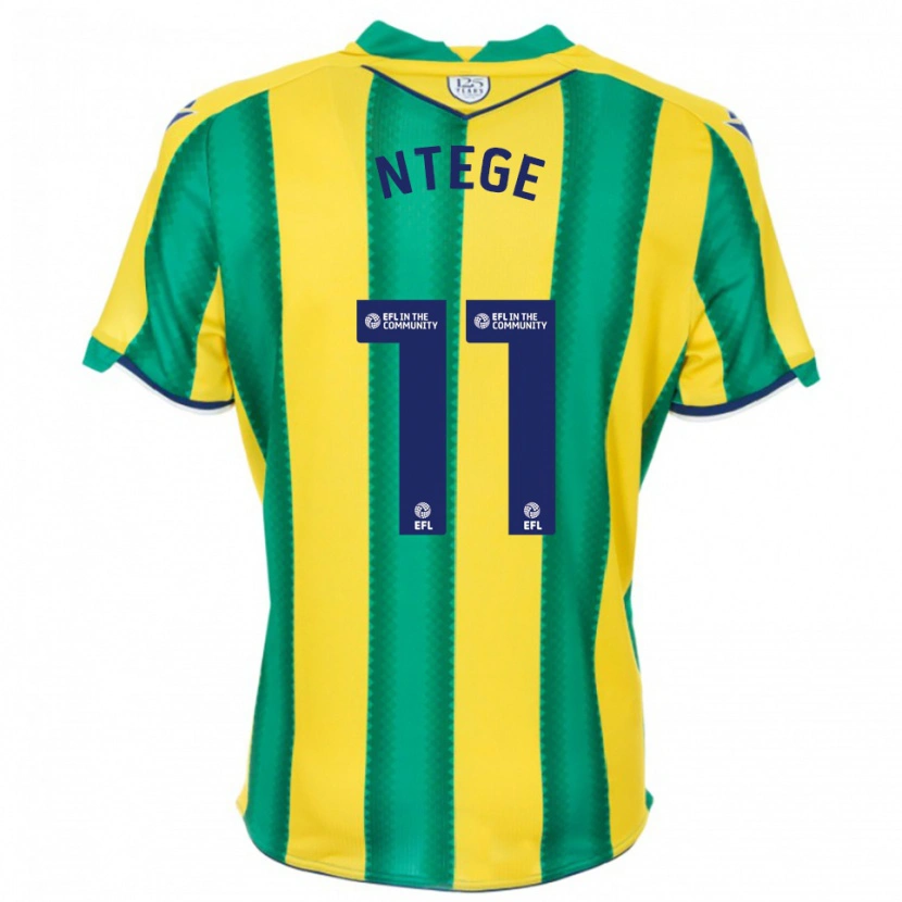 Danxen Criança Camisola Torin Ntege #11 Amarelo Verde Alternativa 2025/26 Camisa