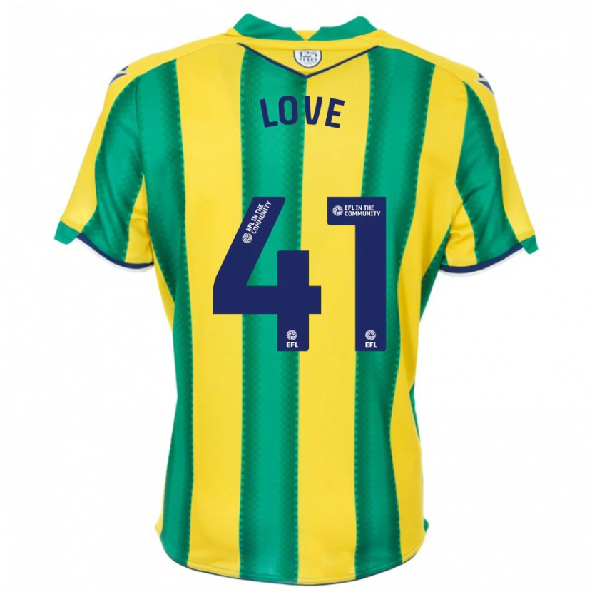 Danxen Criança Camisola Layton Love #41 Amarelo Verde Alternativa 2025/26 Camisa