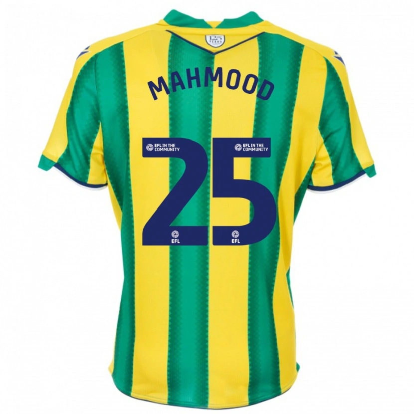 Danxen Criança Camisola Mahmood #25 Amarelo Verde Alternativa 2025/26 Camisa