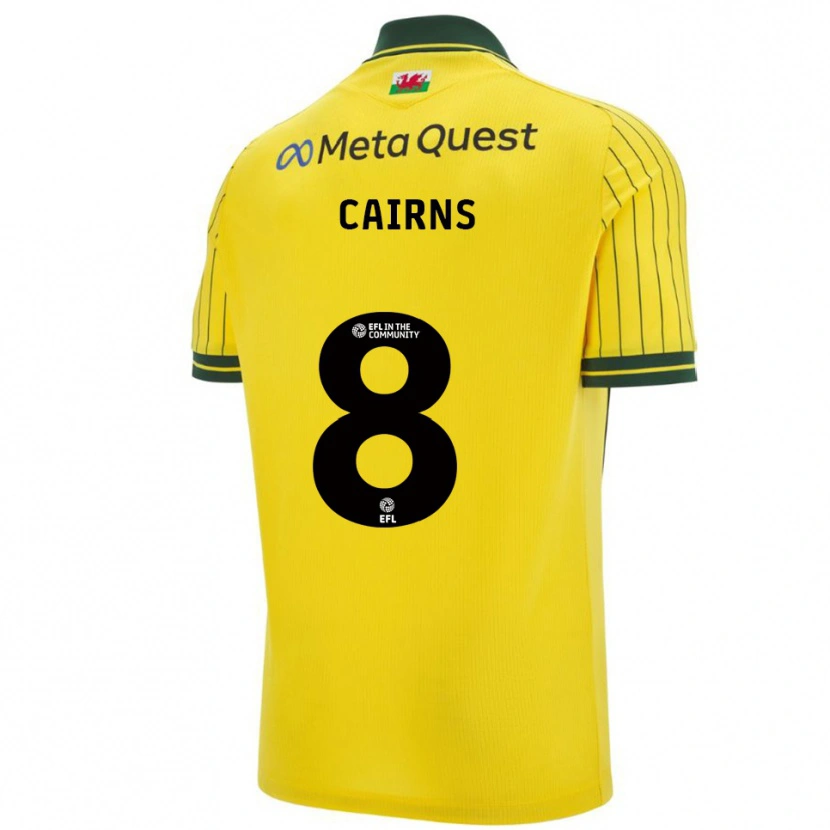 Danxen Criança Camisola Brooke Cairns #8 Amarelo Verde Alternativa 2025/26 Camisa