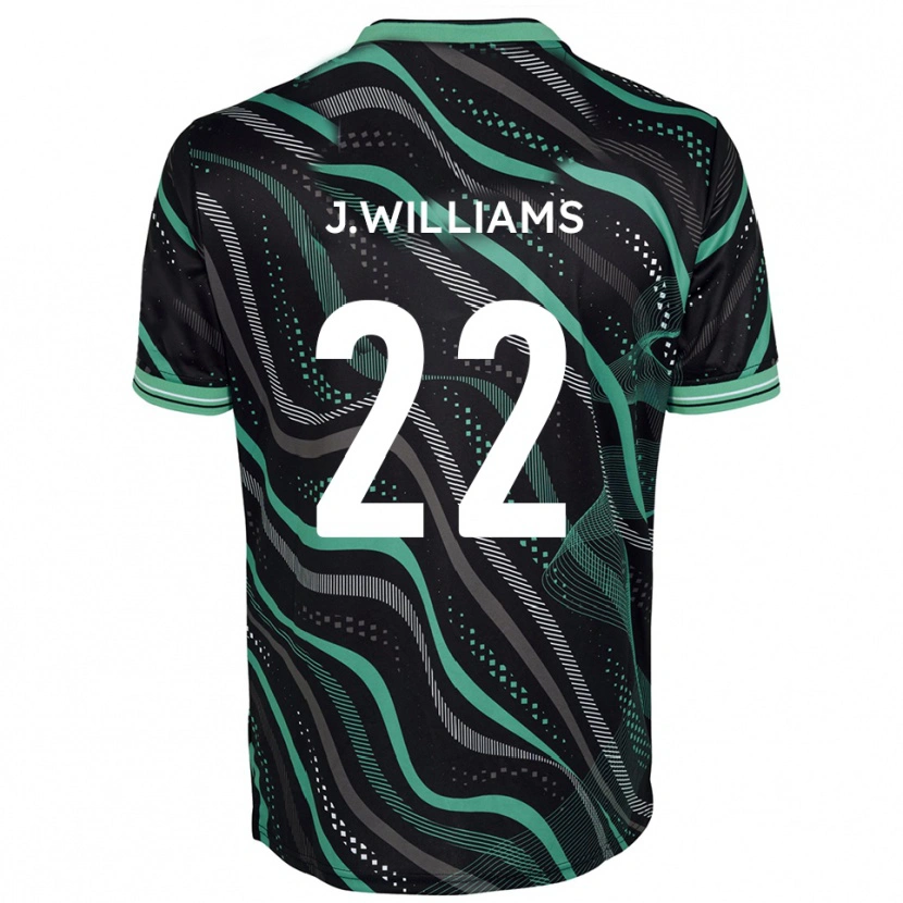Danxen Criança Camisola Josh Williams #22 Preto Verde Alternativa 2025/26 Camisa