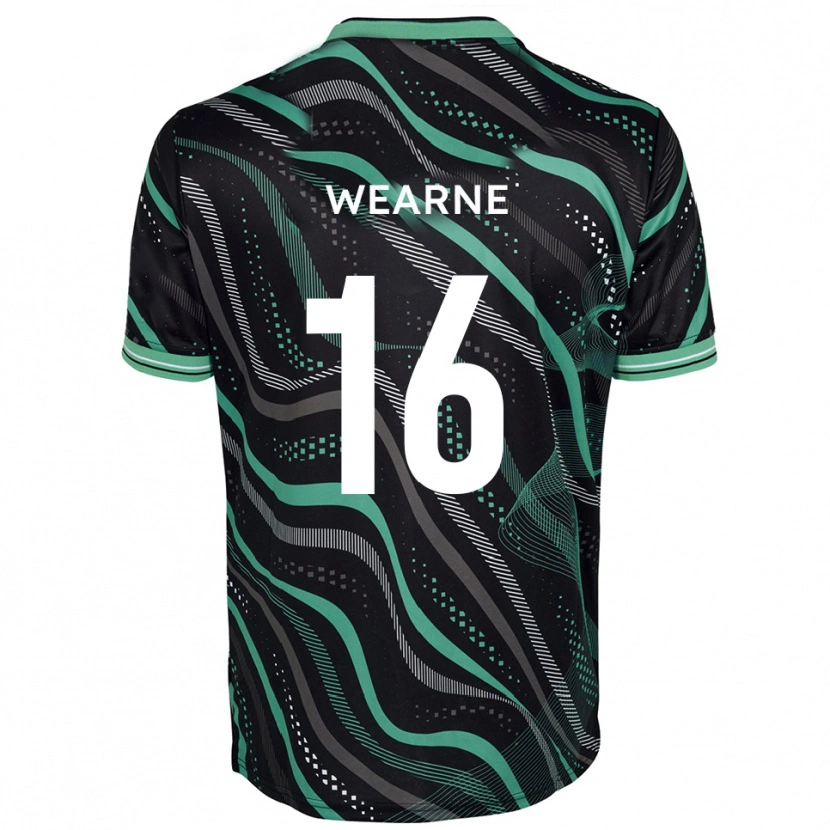 Danxen Criança Camisola Stephen Wearne #16 Preto Verde Alternativa 2025/26 Camisa