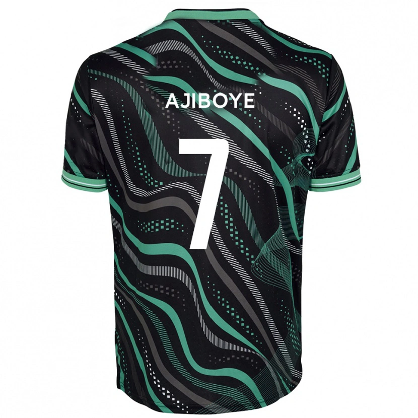 Danxen Criança Camisola David Ajiboye #7 Preto Verde Alternativa 2025/26 Camisa