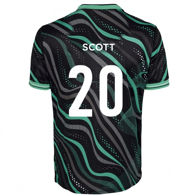 Danxen Criança Camisola Cedwyn Scott #20 Preto Verde Alternativa 2025/26 Camisa