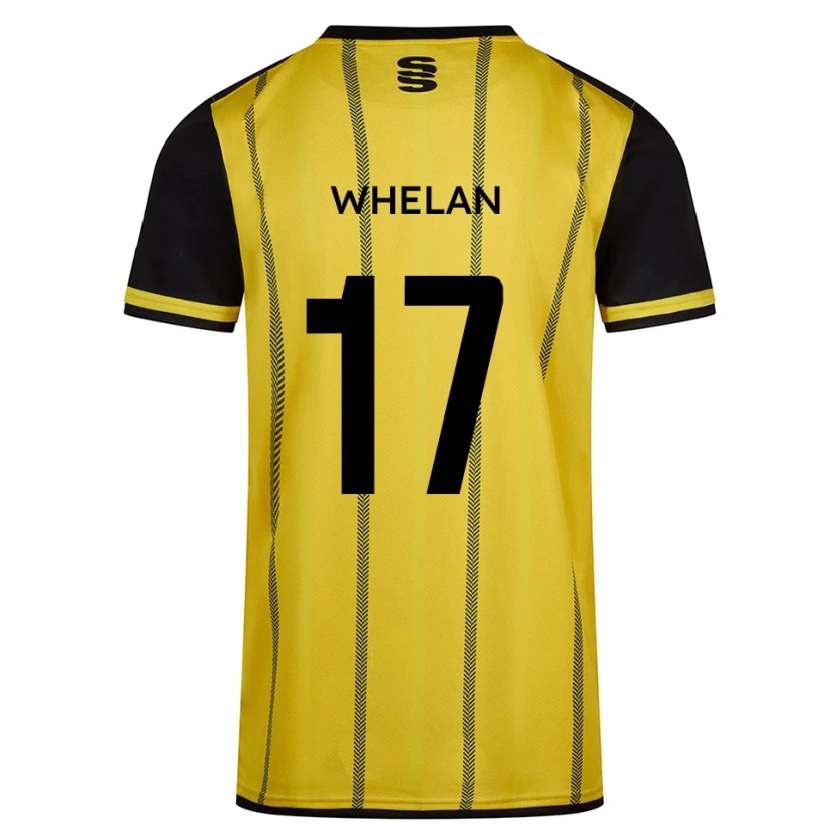 Danxen Criança Camisola Corey Whelan #17 Amarelo Preto Alternativa 2025/26 Camisa