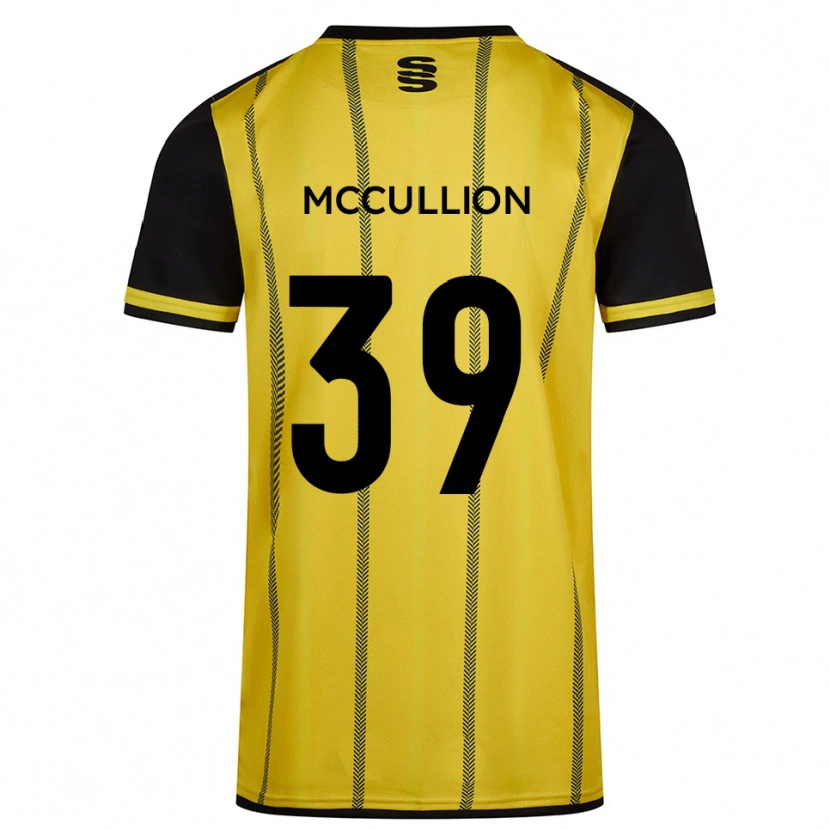 Danxen Criança Camisola Gerald Mccullion #39 Amarelo Preto Alternativa 2025/26 Camisa