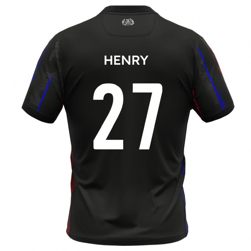 Danxen Criança Camisola James Henry #27 Preto Vermelho Alternativa 2025/26 Camisa