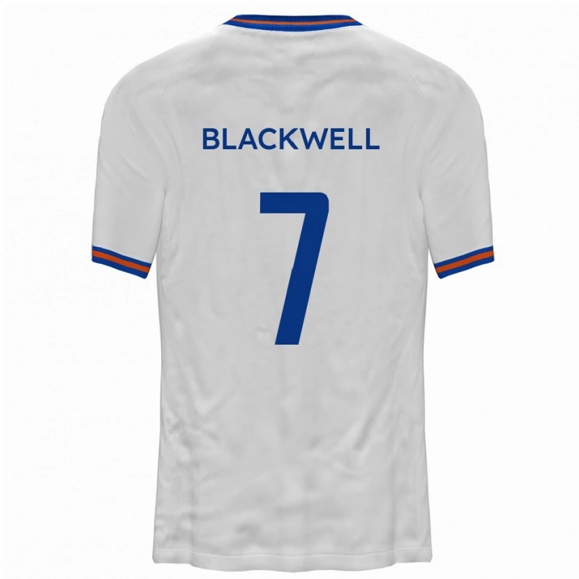 Danxen Criança Camisola Tom Blackwell #7 Branco Azul Alternativa 2025/26 Camisa