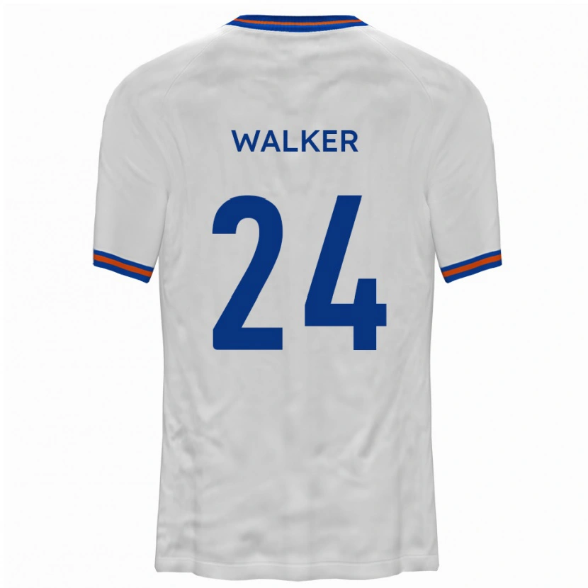 Danxen Criança Camisola Lewis Walker #24 Branco Azul Alternativa 2025/26 Camisa