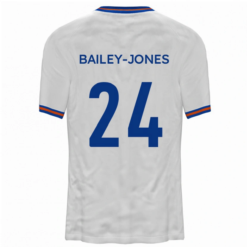 Danxen Criança Camisola William Bailey-Jones #24 Branco Azul Alternativa 2025/26 Camisa