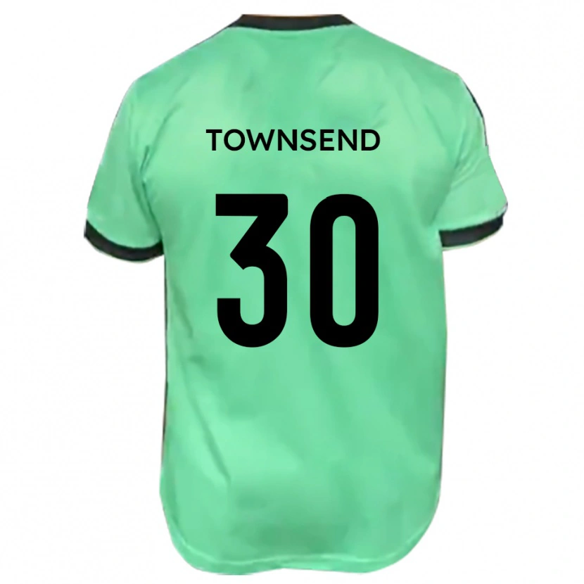 Danxen Criança Camisola Nick Townsend #30 Turquesa Preto Alternativa 2025/26 Camisa
