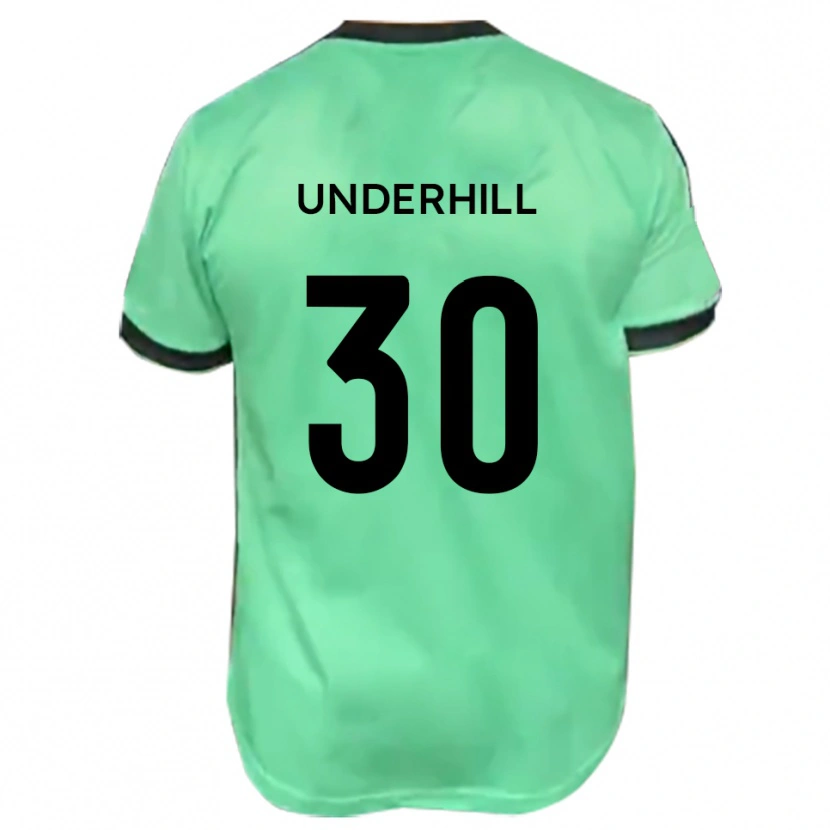 Danxen Criança Camisola Connor Underhill #30 Turquesa Preto Alternativa 2025/26 Camisa