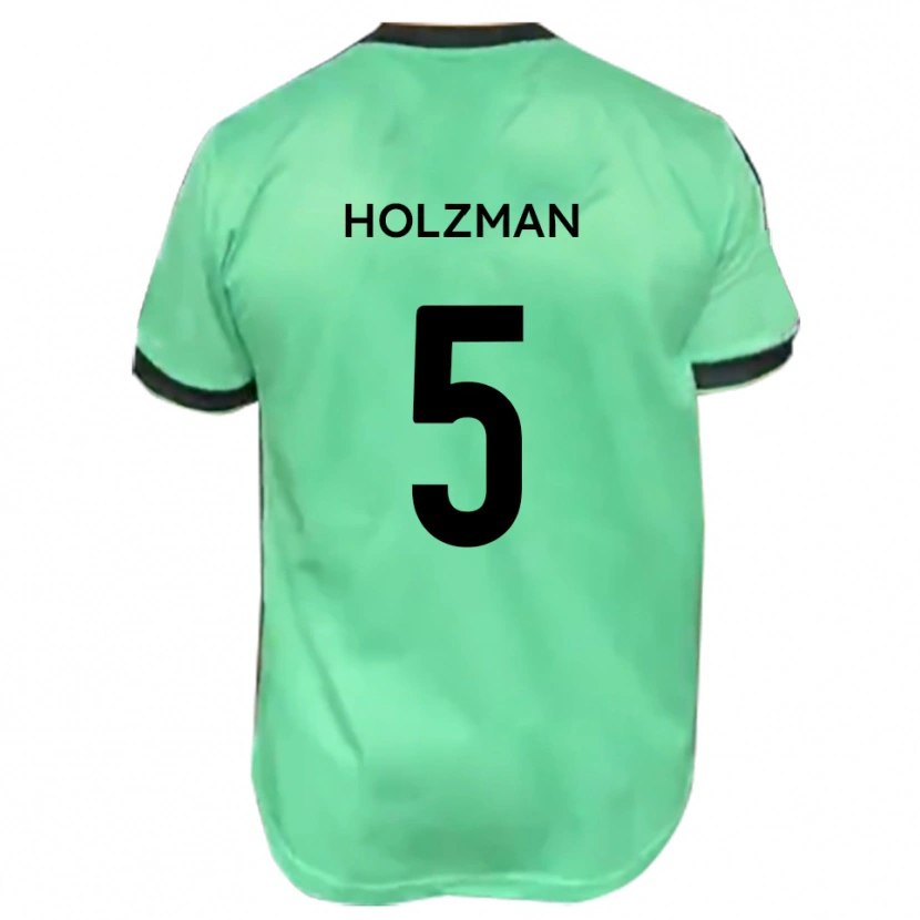 Danxen Criança Camisola Louie Holzman #5 Turquesa Preto Alternativa 2025/26 Camisa