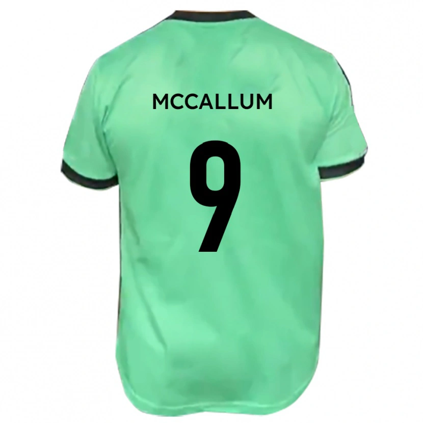 Danxen Criança Camisola Paul Mccallum #9 Turquesa Preto Alternativa 2025/26 Camisa