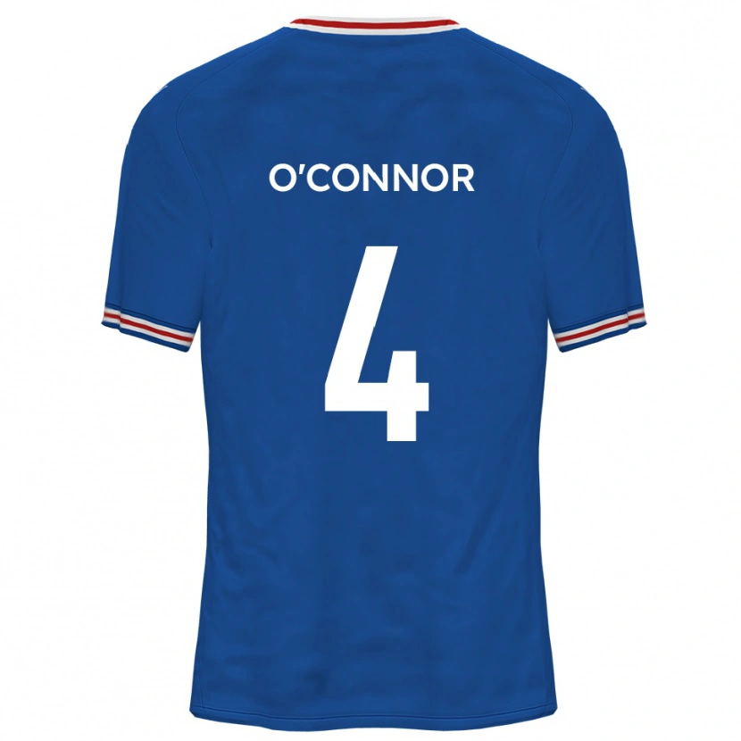 Danxen Criança Camisola Darragh O'connor #4 Azul Dodger Alternativa 2025/26 Camisa