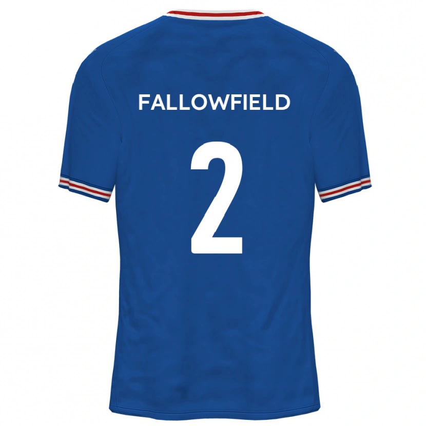 Danxen Criança Camisola Ryan Fallowfield #2 Azul Dodger Alternativa 2025/26 Camisa