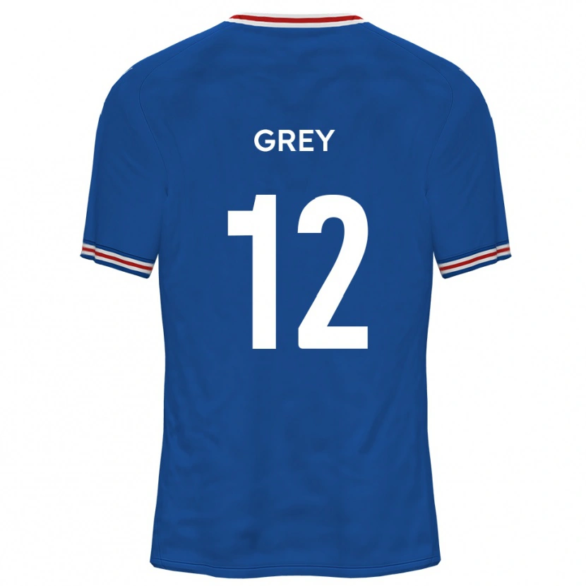 Danxen Criança Camisola Joe Grey #12 Azul Dodger Alternativa 2025/26 Camisa