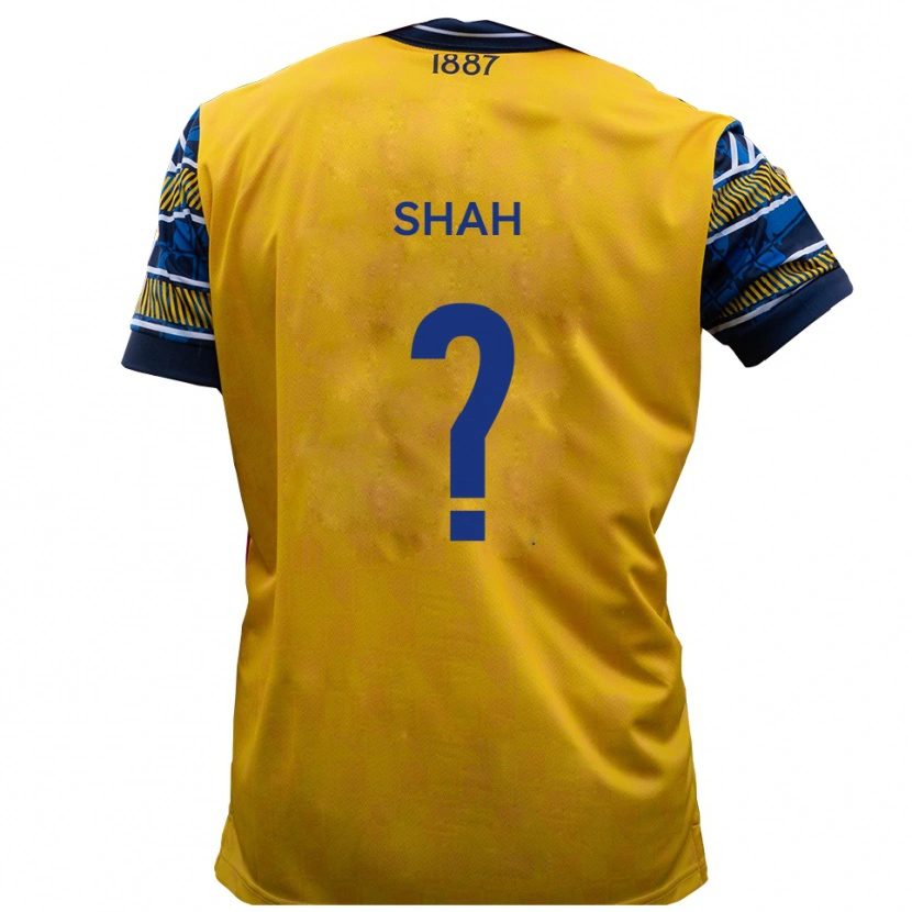 Danxen Criança Camisola Savion Shah #0 Amarelo Preto Alternativa 2025/26 Camisa
