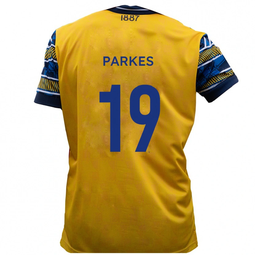 Danxen Criança Camisola Sonny Parkes #19 Amarelo Preto Alternativa 2025/26 Camisa