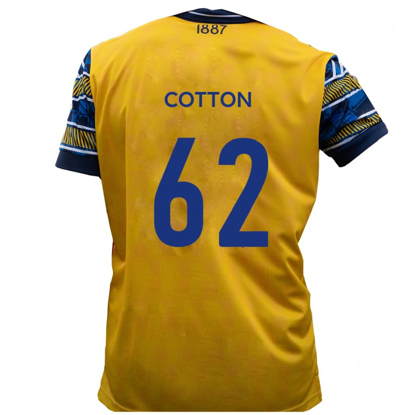 Danxen Criança Camisola Bailey Cotton #62 Amarelo Preto Alternativa 2025/26 Camisa