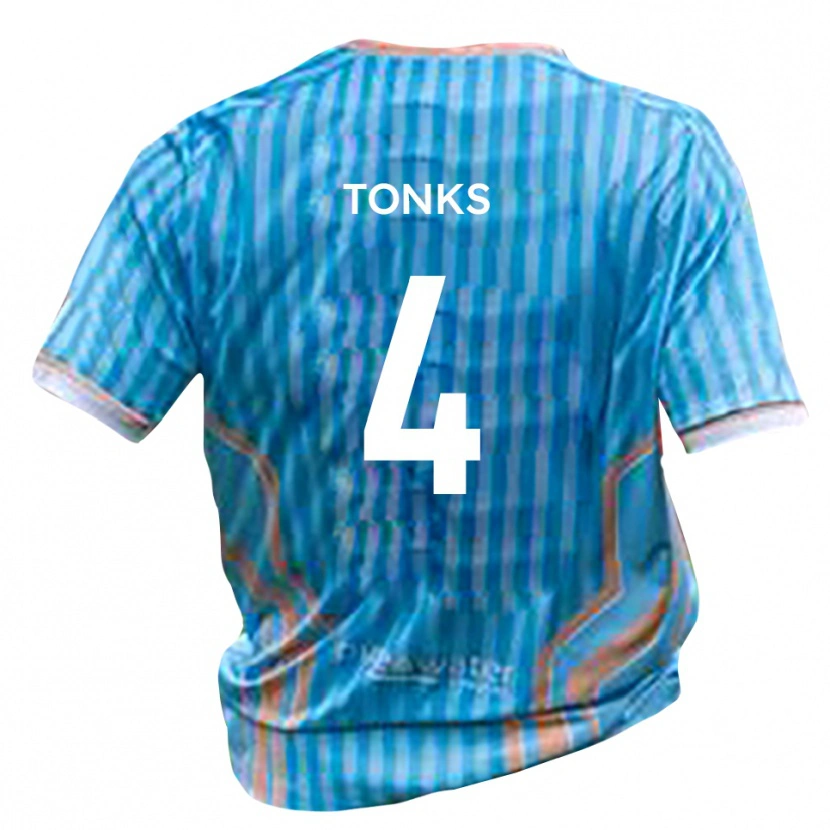 Danxen Criança Camisola Tom Tonks #4 Preto Dourado Alternativa 2025/26 Camisa