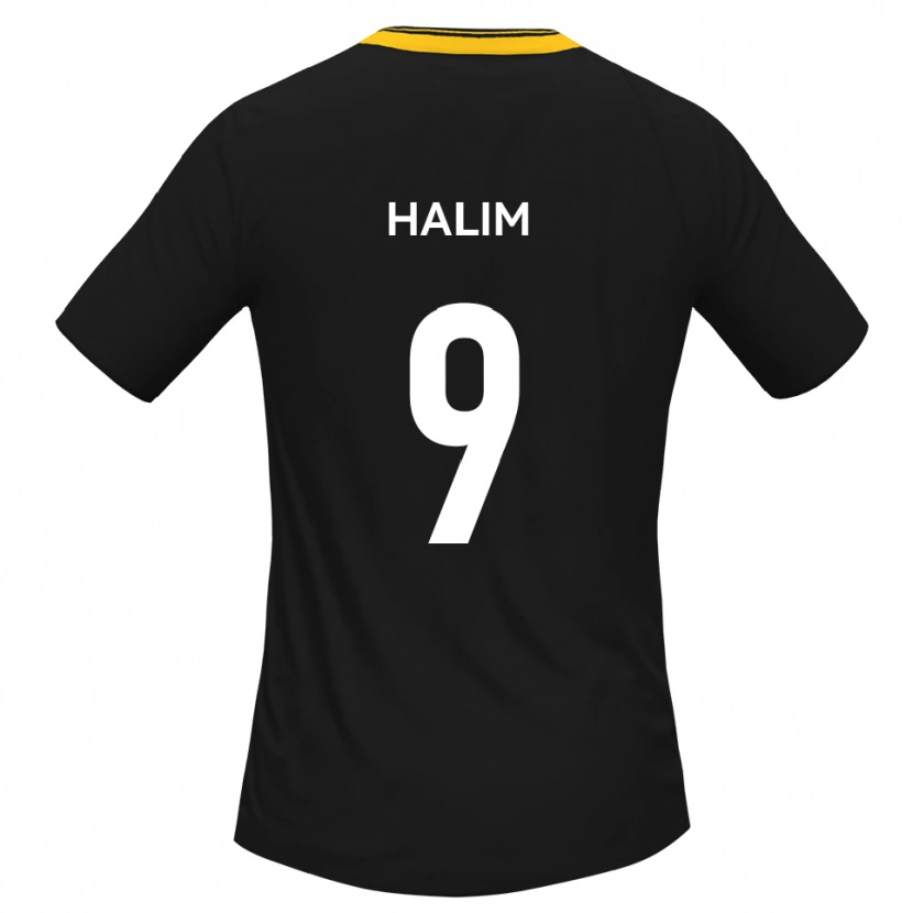 Danxen Criança Camisola Mehmet Halim #9 Preto Amarelo Alternativa 2025/26 Camisa