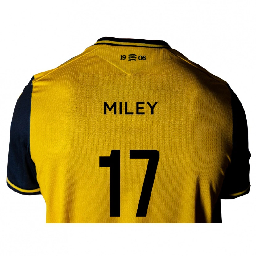 Danxen Criança Camisola Cav Miley #17 Amarelo Preto Alternativa 2025/26 Camisa
