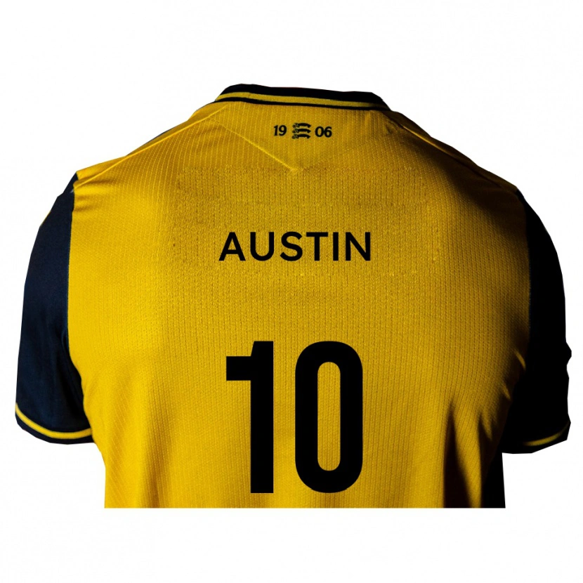 Danxen Criança Camisola Sam Austin #10 Amarelo Preto Alternativa 2025/26 Camisa