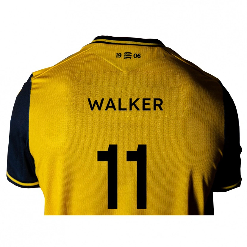 Danxen Criança Camisola Josh Walker #11 Amarelo Preto Alternativa 2025/26 Camisa
