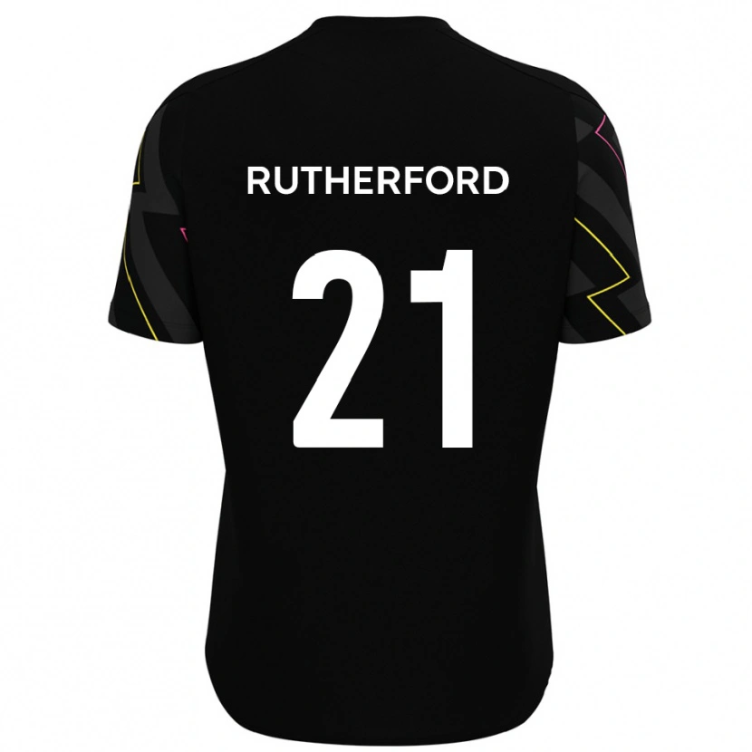 Danxen Criança Camisola Oscar Rutherford #21 Preto Cinza Alternativa 2025/26 Camisa