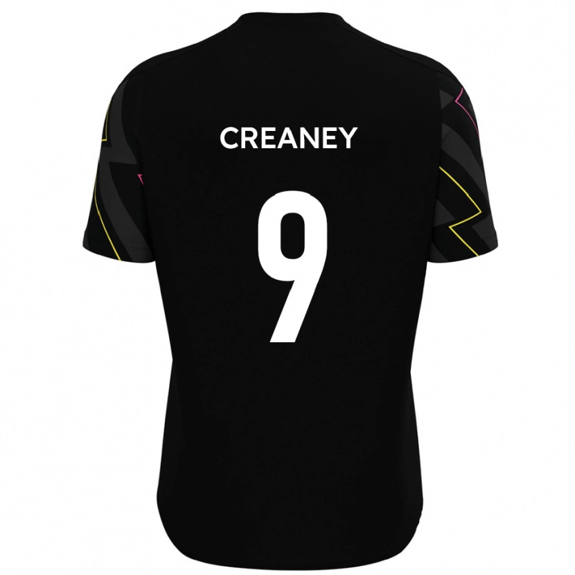 Danxen Criança Camisola Dan Creaney #9 Preto Cinza Alternativa 2025/26 Camisa